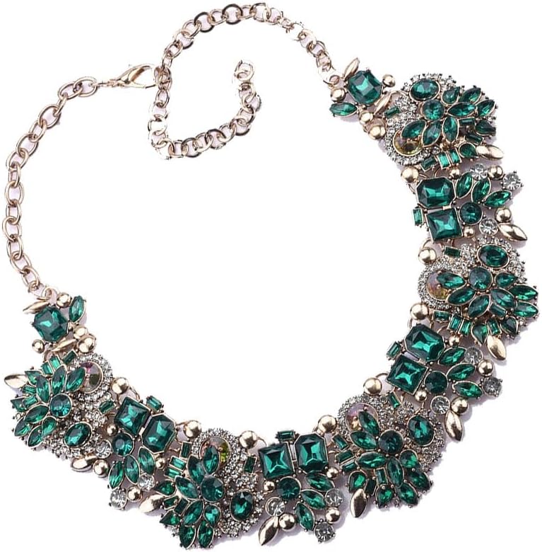 Zthread Bib Statement Necklace Colorful Glass Crystal Collar Choker Necklace for Women Fashion Accessories - Image 4